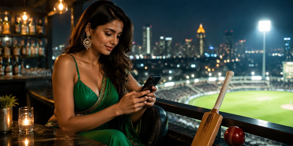 Lottery players eagerly watching a live draw in Mumbai